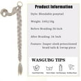 thumbnail image 4 of Long Braid Ponytail Extension with Elastic Tie Black Straight Sleek Wrap Around Braid Hair Extensions Synthetic Drawstring Ponytail for Women Daily Wear (34 Inch, Black), 4 of 10