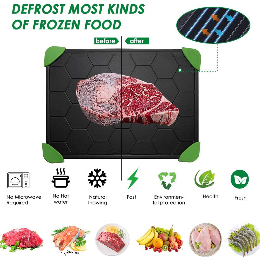 Svjestan Fast Defrosting Tray For Frozen Meat Food Safe Defrost Thaw