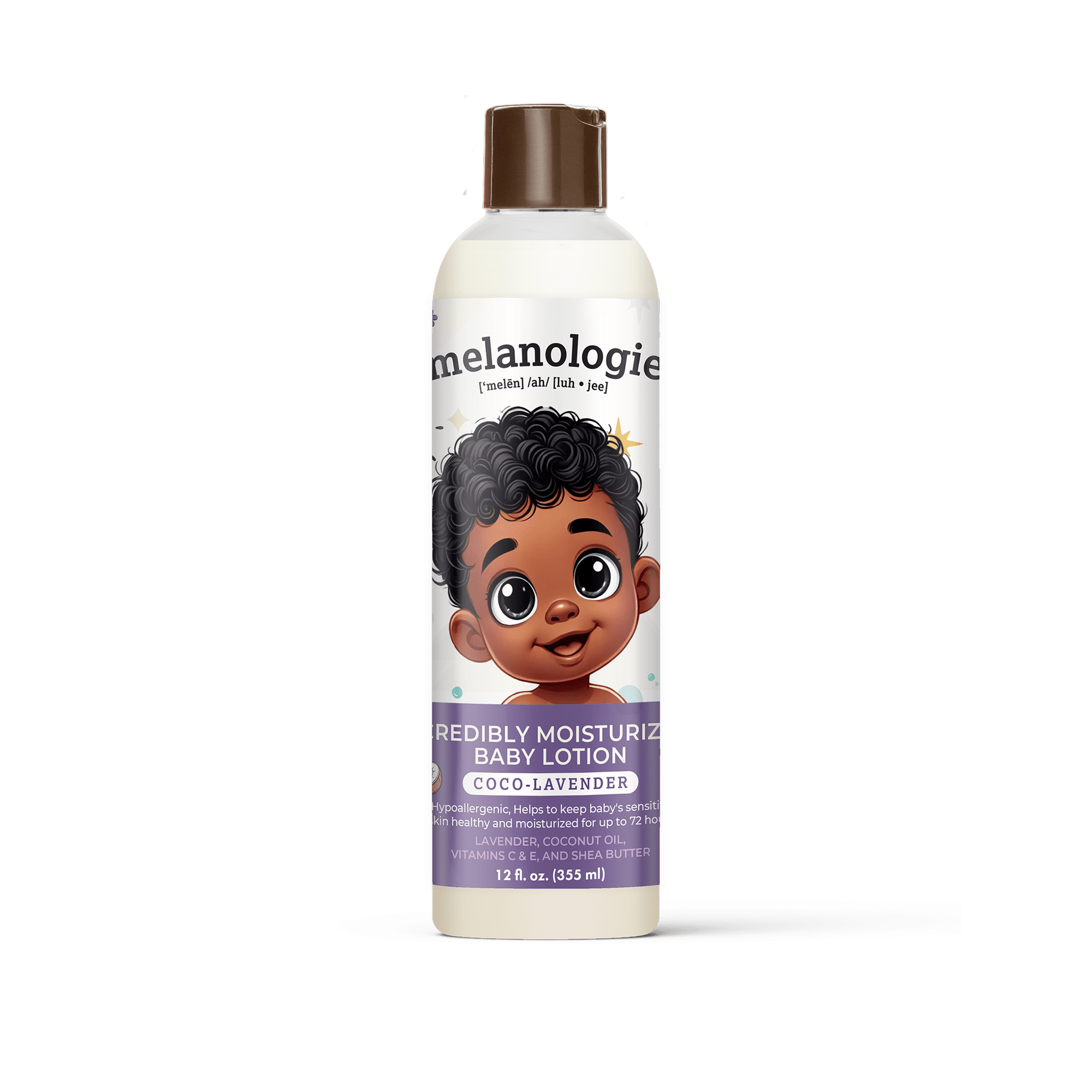 Melanologie Beautiful Brown Babies Coco-Lavender Moisturizer for Baby's Delicate Skin