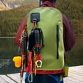 thumbnail image 1 of Bolsa de pesca Mochila de pesca Bolsa de hombro portátil Tackle de pesca Bolsa de hombro de almacenamiento para recorrer el ciclismo al aire libre 500D PVC Green, 1 of 8