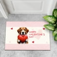 thumbnail image 4 of Happy Valentine's Day Beagle Brings Love Heart Doormat Beagles Dog Lover Gifts Idea Indoor Outdoor Welcome Mat - 02028, 4 of 5