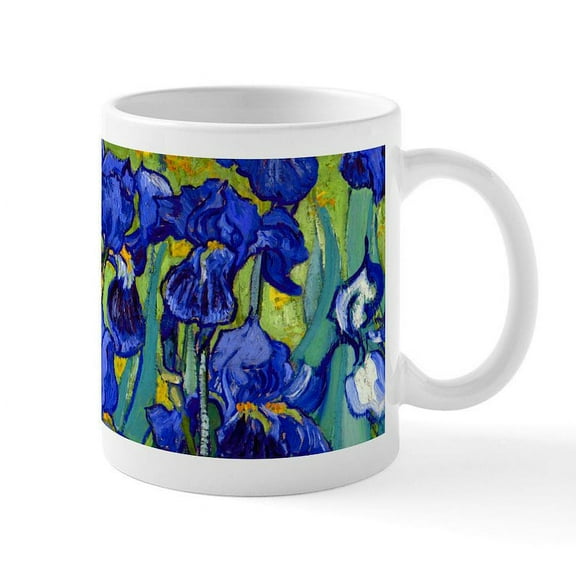 CafePress - Van Gogh Irises 1889 Mug - 11 oz Ceramic Mug - Novelty Coffee Tea Cup