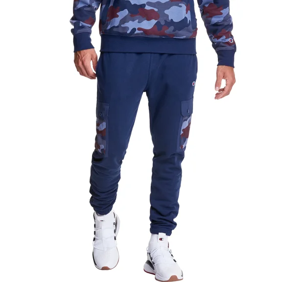 Champion Men's Urban Pursuits Fleece Pants M Navy/Camo Ammo