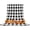 Black Orange, variant on Thanksgiving Fall Throw Blanket for Couch,Soft Lightweight Flannel Fleece Blanket,Orange Pumpkins Botanical Black Plaid Microfiber Plush All Season Decorative Blankets for Sofa Office Lap 30"x40"