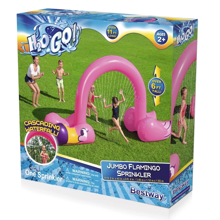 H2OGO! Jumbo Pink Flamingo Inflatable Child Stationary Sprinkler