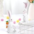 thumbnail image 5 of Easter Bunny Figurine Cartoon Cute Mother & Child Rabbit Desk Display Ornament Cute Rabbit Mom Holding a Little Rabbits Resin Easter Statue for Home and Office Tabletop Decor Supplies - (B), 5 of 9