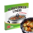 thumbnail image 1 of Slow Cooker Liners (30 Liners), 14" × 22" Pot Liners Fit 6-10 Quarts, Disposable Cooking Bags Suitable for Oval & Round Pot, BPA Free (14" × 22"), 1 of 4
