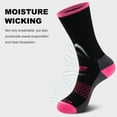 thumbnail image 2 of COOPLUS Womens Athletic Cushioned Crew Socks Soft Breathable Moisture-wicking Socks for Women 6 Pairs, 2 of 7