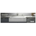 thumbnail image 7 of Kohler K-6488 Whitehaven 35-1/2" Undermount Single Basin Cast Iron Kitchen Sink - Basalt, 7 of 7
