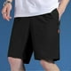 thumbnail image 4 of Men's Workout Shorts with Zipper Pockets Washable High-Stretch Pants for Fitness Gym Wear, 4 of 5