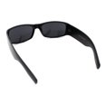 thumbnail image 7 of Mens Narrow Rectangle Cholo Gangster All Black Plastic Sunglasses Matte Black - Black, 7 of 7
