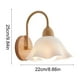 thumbnail image 3 of Lámpara de pared LED moderna | Lámpara de baño acrílica de 25 x 22 cm con iluminación ambiental cálida | Resistente al óxido y fácil de instalar para dormitorio, salón y pasillo, 3 of 6