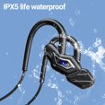 thumbnail image 4 of Joernso Bone Conduction Earphone Ear Hook Built-in Memory IPX5 Waterproof Sports Wireless Bluetooth-compatible Headphones for Running, 4 of 8