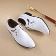 thumbnail image 5 of Formal Mens Dress Shoes Genuine Leather Black Luxury Wedding Shoes Men Flats Office Oxfords, 5 of 5
