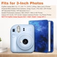 thumbnail image 5 of Fintie Instax Mini Photo Album for 2x3-Inch Film - 104 Pockets Small Albums for Fujifilm Instax Mini 12/11/99/40/7+/EVO/LiPlay/Link 3-2-1 Instant Camera/Polaroid Hi-Print Printer, Starry Sky, 5 of 7