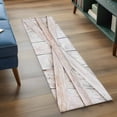 thumbnail image 4 of Farm Door Washable Runner Rugs 2'x6', Village Beige Wood Plank Farmhouse Door Low Pile Throw Entryway Rug Non-Slip Sturdy Edge Binding Carpet for Indoor Bedside Entrance Bedside, 4 of 9