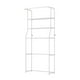 thumbnail image 2 of Estante organizador de baño de acero inoxidable de dos niveles para colocar sobre el inodoro, 62,2 x 28,3 x 13,8 pulgadas, blanco o negro Yulucky, 2 of 9