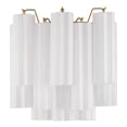 thumbnail image 5 of ADD-303-AG-WH Crystorama Lighting Addis - 2 Light Wall Sconce-14.5 Inch Tall and 14.5 Inch Wide-Aged Brass Finish-White Glass Color, 5 of 7