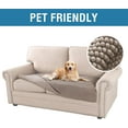 thumbnail image 2 of Plush Chenille Dog Bed Cover Thick Soft Loveseat Cover for 2 Cushion Couch Anti Slip Couch Cover Furniture Protector for Dog, Pet, Cat (35" x 62", Cuban Sand), 2 of 14
