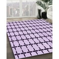 thumbnail image 3 of Ahgly Company Machine Washable Indoor Round Transitional Orchid Purple Area Rugs, 6' Round, 3 of 7
