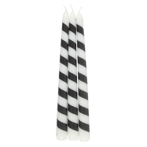 Something Different Candy Cane Taper Candle (Pack of 3)