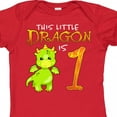 thumbnail image 4 of Inktastic Dragon 1st Birthday Turning One Boys or Girls Baby Bodysuit, 4 of 5