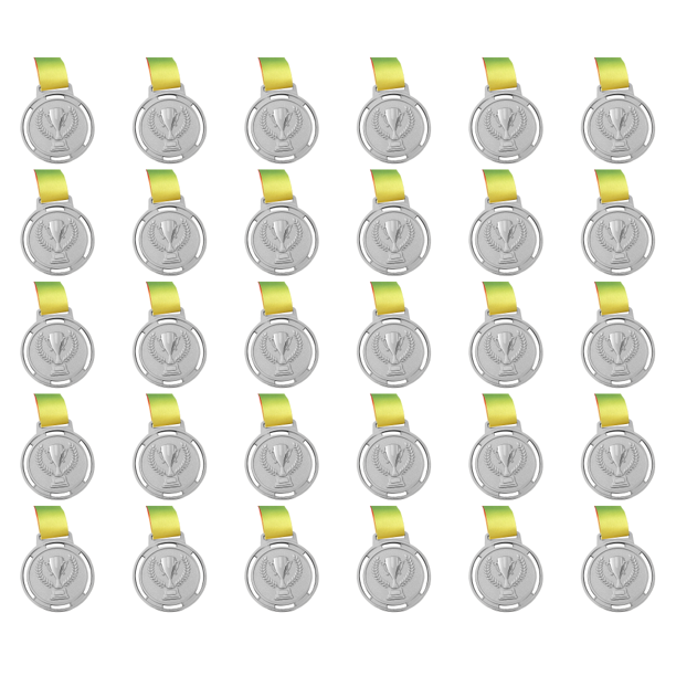 Medalla La Antorcha Recuerdo Premio Competición Deportiva Aleación Zinc Con Correa (Plata)