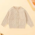 thumbnail image 2 of MEZZALL Soft Cozy Boys Sweater Knit Cardigan Toddler Fall Comfortable Baby Outerwear With Classic Design For Everyday Wear And Stylish Knitwear Long Sleeve O-Neck Child Dailywear, 2 of 5