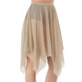 thumbnail image 1 of CHUANK Handkerchief Hem Mesh Wraps Ballet Classwear Dance Skirt Competition Performance Clothes with Elastic Waistband, 1 of 7