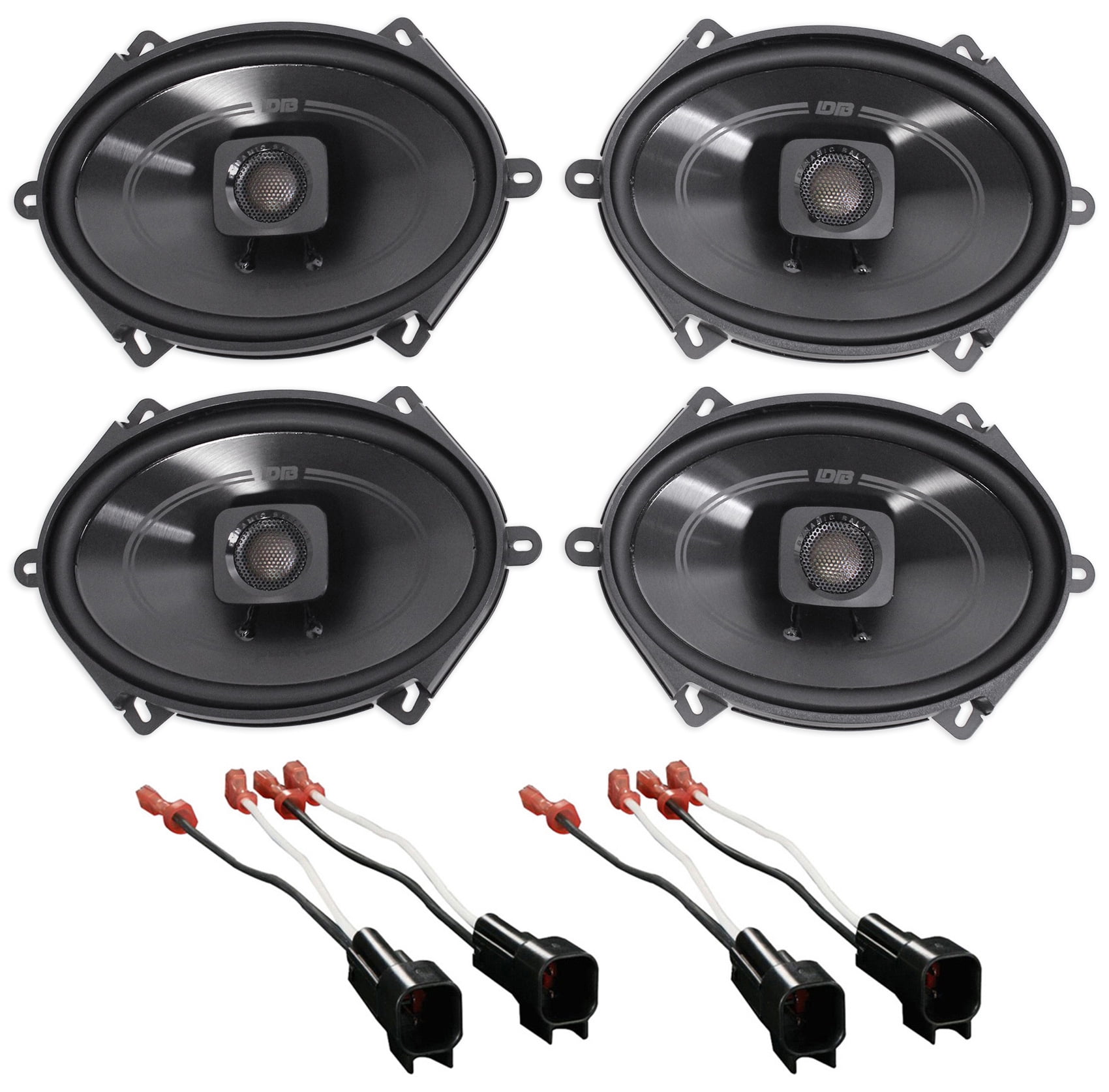 Polk 5x7" Front+Rear Factory Speaker Replacement Kit For 20042006 Ford