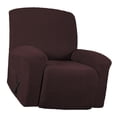 thumbnail image 3 of Housse de Fauteuil Inclinable 1 Pce en Jacquard Doux à Haute Extensibilité, Housse de Sofa, Housse de Fauteuil Inclinable Bronze, 3 of 8