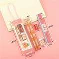 thumbnail image 4 of 5 in 1 Cute Cartoon Pencil Set Portable Stationery Set for Kids Gift Pencil Eraser Sharpener Ruler School Supplies, 4 of 4