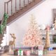 thumbnail image 2 of Árbol de Navidad HOMCOM de Abeto 6 Pies 800 Puntas Color Rosa, 2 of 9