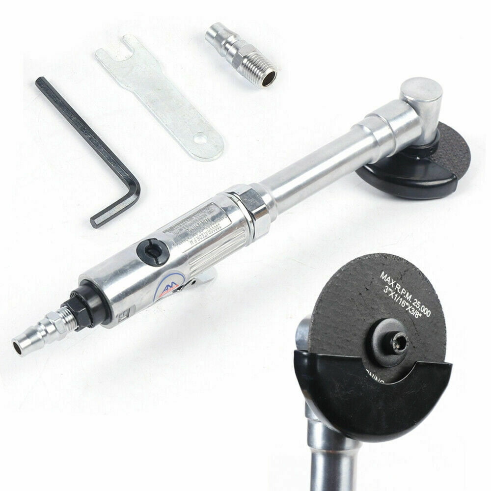 Fichiouy 1/4 " Air Pneumatic Angle Die Grinder Polisher Cutting Tool for Cut Off Metal