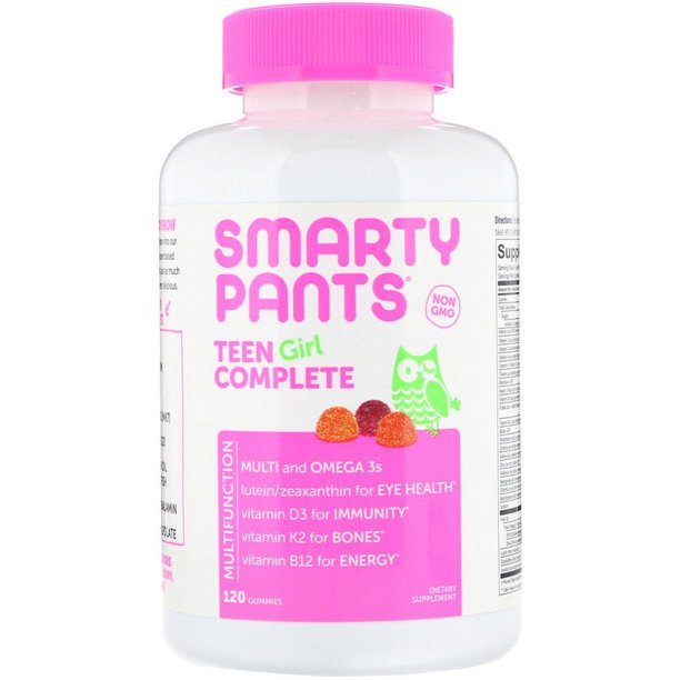 SmartyPants Teen Girl Complete 120 Gummies Pack of 4 - Walmart.com