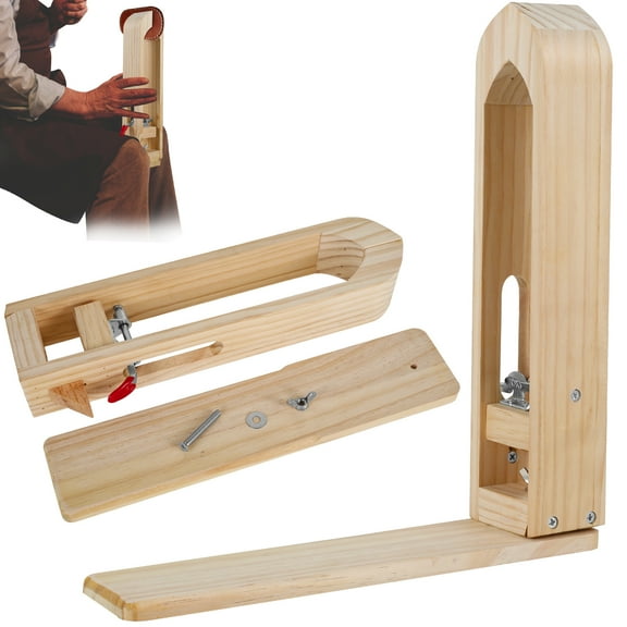 verlacod Wood Leather Stitching Clamp Portable Wood Leather Craft Clip for Leather Sewing
