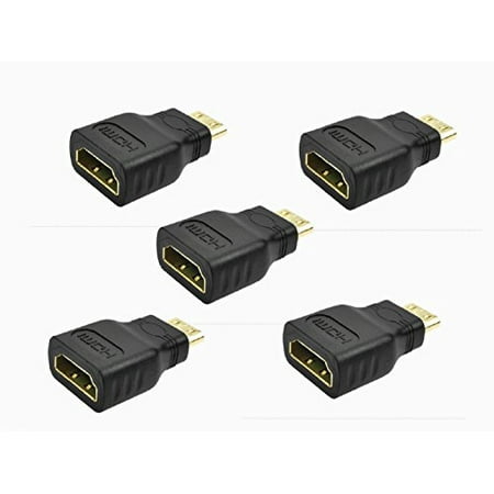 UPC 885688432790 product image for SunbowStar 5Pcs Gold Plated HDMI Mini Connector Male to HDMI Connector Female Ad | upcitemdb.com