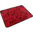 thumbnail image 3 of Red Rose Doormats Bathroom Floor Mat Lightweight Non-Slip Area Rugs Entrance Front Door Rug for Outdoor Garden Kitchen Bedroom 23.6" x 15.7" Home Decor, 3 of 7