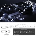 thumbnail image 2 of LamQee 32.8/65.6FT Outdoor LED Pulg In 300/550-Bulb Mini String Lights 32.8FT - Cool White, 2 of 5