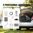 thumbnail image 4 of KFFKFF Alloy Steel Wood Burner, 118 inch, Compact Camping Tent Heater, Mobile Wood-Fired Stove with Chimney Tubes & Hand Protectors, 3000in³ Fire Chamber Outdoor Cooker and Warmer with 8 Tubes, 4 of 9