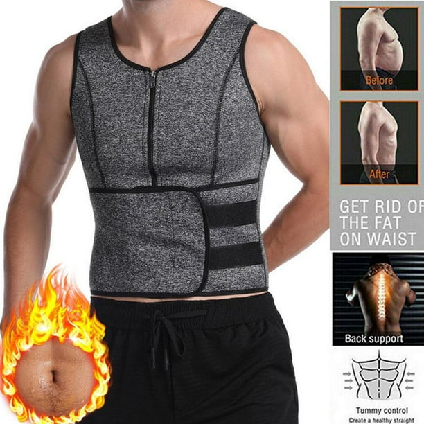 Slim Shaper Neoprene Belt Unisex Slimming Suit Fat Burner Belly Tank Waist  Trainer Quick Drying Vest For Weight Loss Gym Running Sports Body - Green -  Medium : : Sports & Outdoors