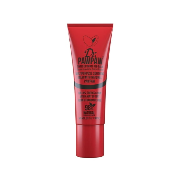 Bálsamo labial Dr. PAWPAW Ultimate Red, hidratante con color, 10 ml