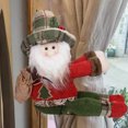 thumbnail image 4 of Christmas Curtain Buckle Tieback Santa/Snowman/Reindeer, Window Decorations Christmas Cartoon Doll Curtain Bedroom Living Room Curtain Hook Fastener Buckle Clamp Home Decor, 4 of 6