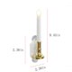 thumbnail image 3 of Teissuly 2Pcs Flameless Candles Light, Solar Power Candle Wall Lamp for Outdoor Wall Window Fence Decor Window Wall Lamp Romantic Night Light Wall Lamp with Suction Cups Teissuly WER202310061486, 3 of 9