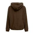 thumbnail image 5 of Half Zip Pullover Women Sherpa Fuzzy Fleece Hoodies with Pocket Zip Up Long Sleeve Sweater Fall Winter Warm Hooded Sweatshirts, 5 of 9