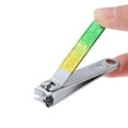 thumbnail image 2 of Unique Bargains Beautiful Style Nail Clipper Kit 2.24"x 0.47"x 0.59" Yellow, Green 10pcs, 2 of 6