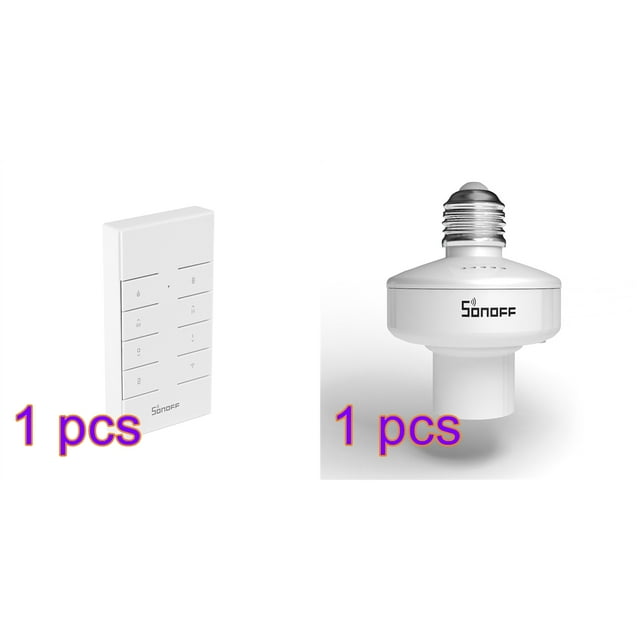 SONOFF Slampher R2 Bulb Holder E27 WiFi Wireless Smart Light Holder Support Voice Control Timing Function+ Replacement for BASICRF BASICRFR3 Slampher SONOFF RM433 Remote Controller