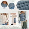 thumbnail image 5 of SUNBS Tunic Shirts for Womens Long Sleeve Tops Crewneck Dressy Sweaters Casual Blouses Trendy Clothes, 5 of 9
