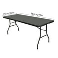 thumbnail image 4 of Yannianjz under $5 Rectangle Fitted Tablecloth, Elastic Folding Picnic Table Cloth For 6x2.5ft Rectangular Table, Stretchy Patio Table Cover, Wipeable Tablecloths for Camping Outdoor Party Banquet, 4 of 4