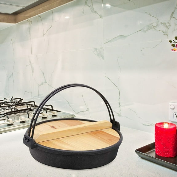 WHAMVOX Hanging Stewpan for Home Japanese Style Hot Pot Stove Sukiyaki Cookware